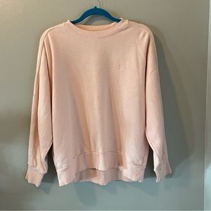 Sweaty Betty Pink Crew Neck Pullover Sweatshirt Size M